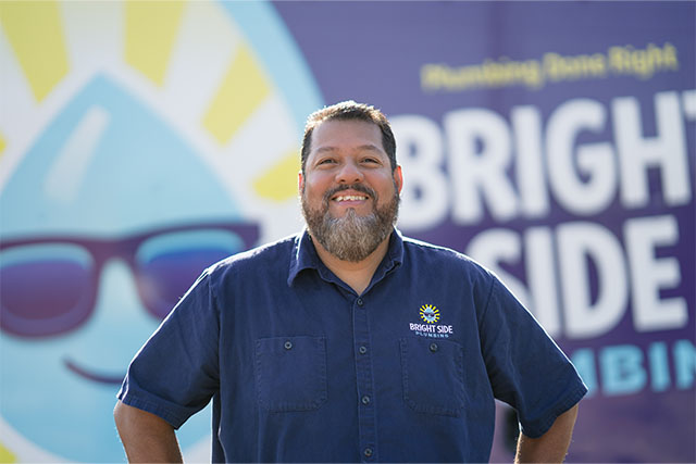 My name is Mauro, and I am a plumbing installer here at Bright Side. I primarily work on sewer repairs and replacements using our heavy machinery for outdoor projects.