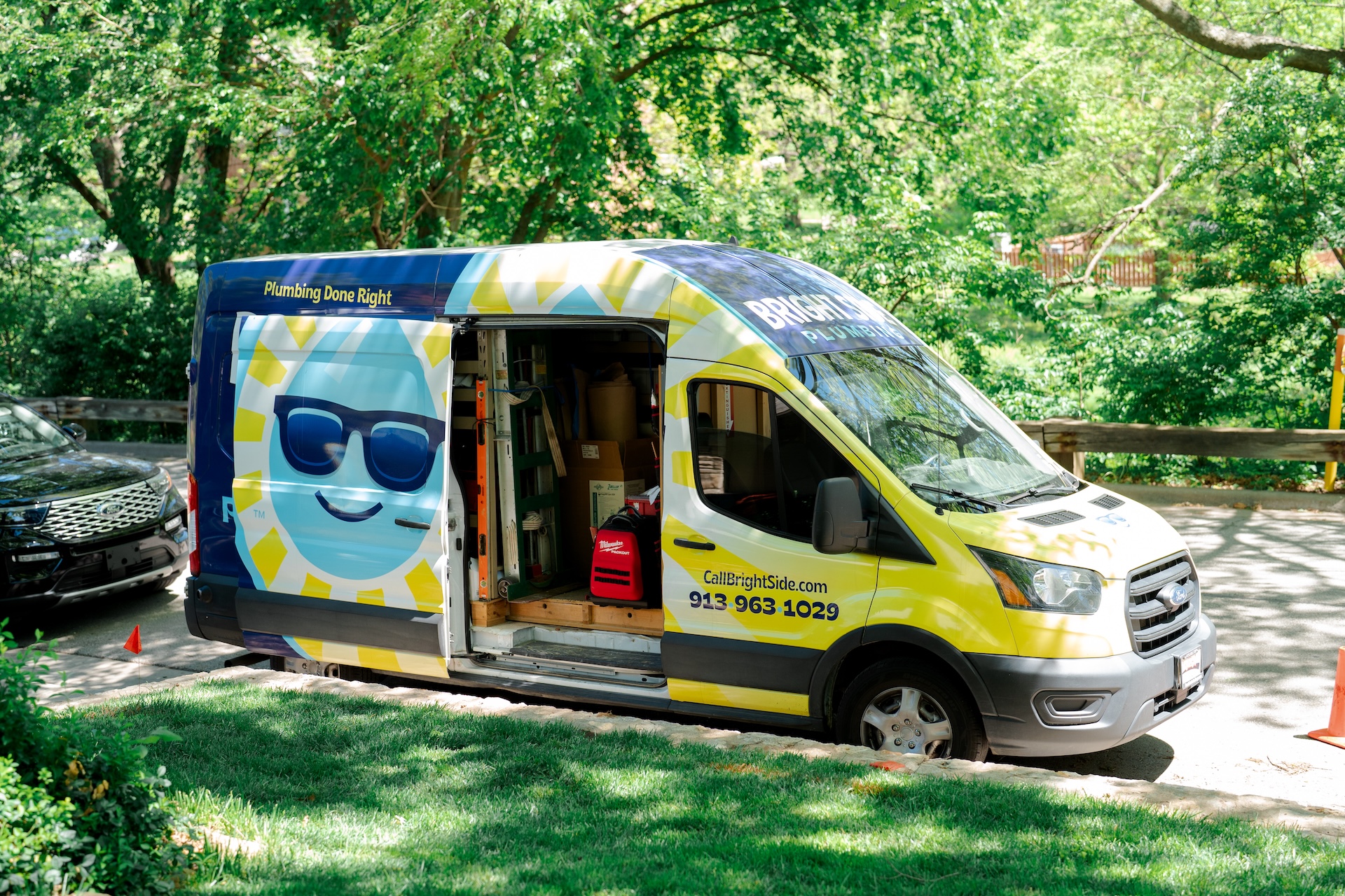 Bright Side Plumbing service van