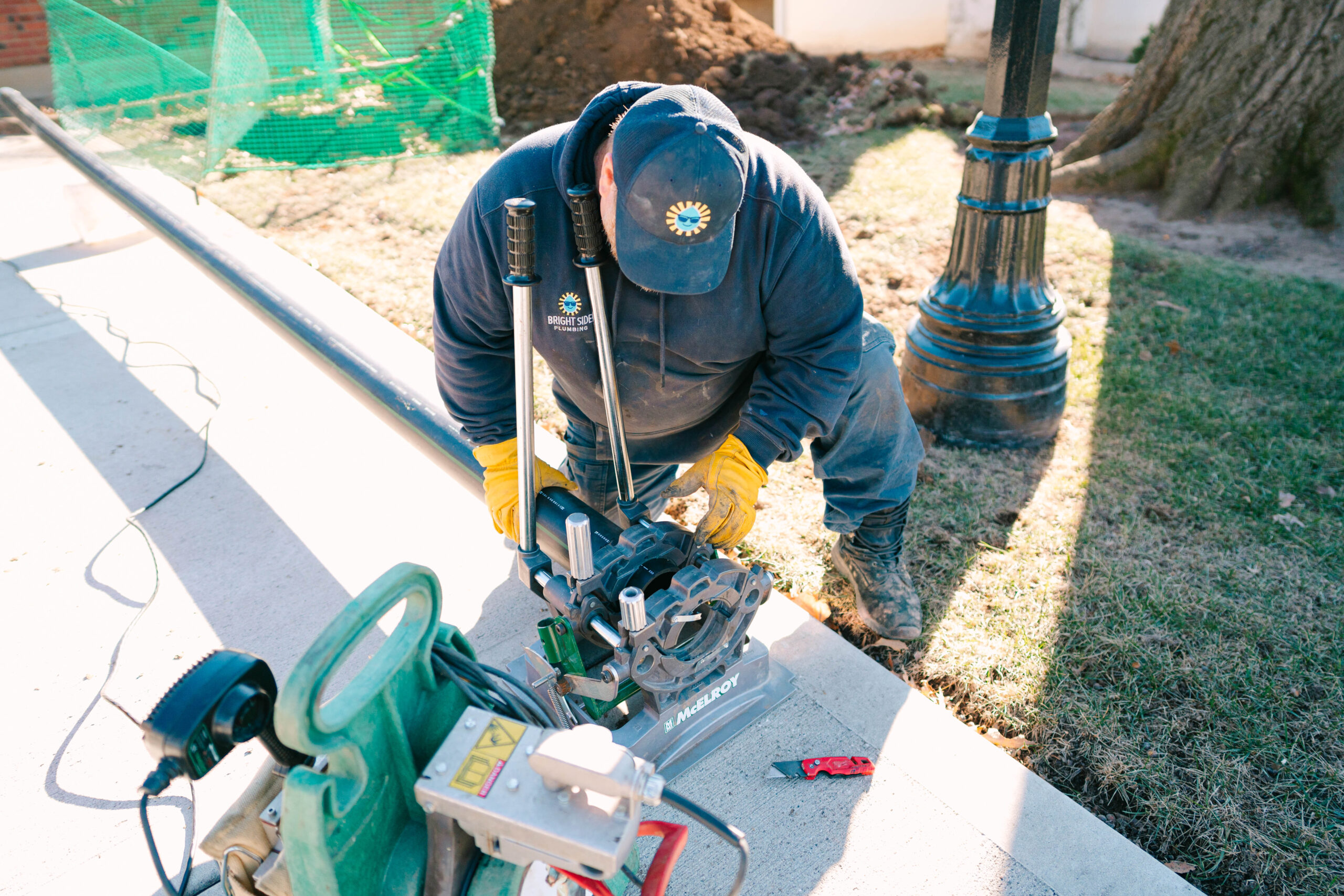 Pipe fusing sewer repair