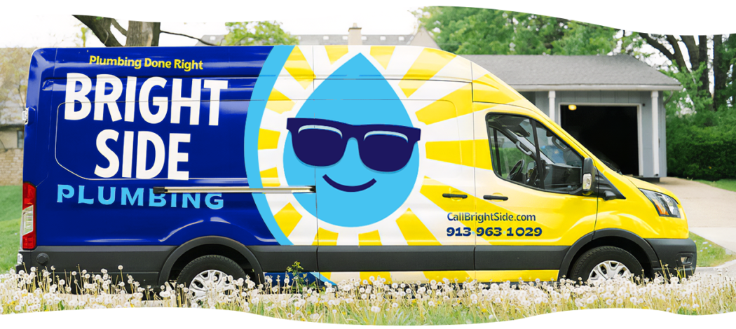 Bright Side Plumbing Van