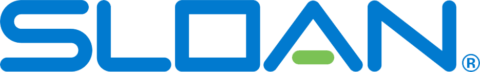 Sloan logo — plumbing fixtures and systems